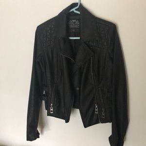 Faux leather jacket
